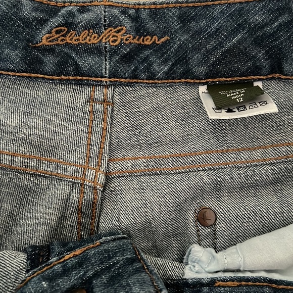 Eddie Bauer Dark Blue Cropped Jeans - Picture 3 of 5